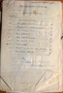 My manuscript that my mom typed. Over 30+ years old! :)