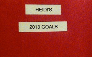 I make a notebook to track my goals! 