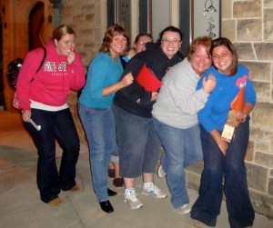 This is one of my favorite pictures! Long story from a women's retreat...taken by a drunk man...so captures that weekend!