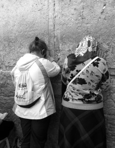 Praying at the Wailing/Western wall. Such a powerful moment for me. 