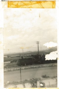 Another favorite. On the back it says "This is one of the dinkiest they have over here. They say when this train looks as big as one in the States it's time to go home."