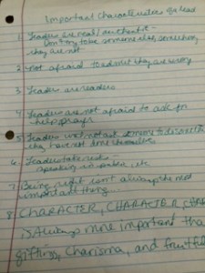 Picture doesn't show it but this page is yellowing. Who knows when I wrote it. But I still say the same things. :)