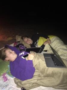 Laptops came with us.