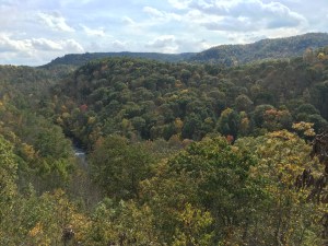 Somewhere in VA at an overlook. Notice the river running through it. Beautiful
