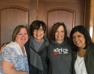 The 3 of us with our friend and mentor. She has so spoken into each of our lives. 