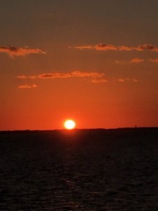 Sunset in the Sound at the Outer Banks. 