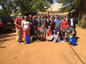 Our whole team at the market. 