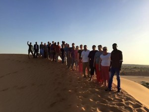 Some of our team at the tops of the dunes. Love this pic