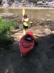 Getting ready for a 7 mile kayak trip that didn't go so well. Ha. Maybe another blog on this one. Maybe not.